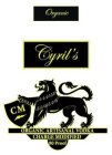 ORGANIC CYRIL'S CM ORGANIC ARTISANAL VODKA CHARGE MODIFIED 80 PROOF