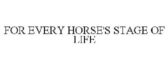 FOR EVERY HORSE'S STAGE OF LIFE