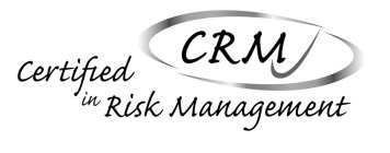 CRM CERTIFIED IN RISK MANAGEMENT