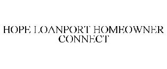 HOPE LOANPORT HOMEOWNER CONNECT