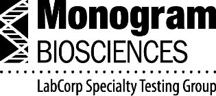 MONOGRAM BIOSCIENCES LABCORP SPECIALTY TESTING GROUPESTING GROUP