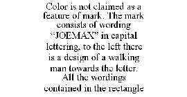 COLOR IS NOT CLAIMED AS A FEATURE OF MARK. THE MARK CONSISTS OF WORDING 
