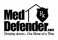 MED DEFENDER.COM RX DENYING ACCESS...ONE HOME AT A TIME