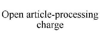 OPEN ARTICLE-PROCESSING CHARGE