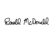 RONALD MCDONALD