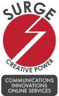 SURGE CREATIVE POWER COMMUNICATIONS INNOVATIONS ONLINE SERVICES