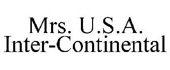 MRS. U.S.A. INTER-CONTINENTAL