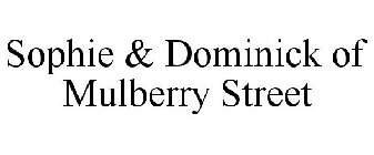 SOPHIE & DOMINICK OF MULBERRY STREET
