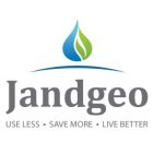 JANDGEO USE LESS SAVE MORE LIVE BETTER