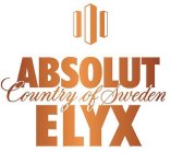 ABSOLUT COUNTRY OF SWEDEN ELYX