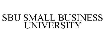 SBU SMALL BUSINESS UNIVERSITY