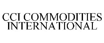 CCI COMMODITIES INTERNATIONAL