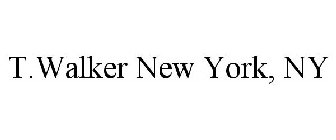 T.WALKER NEW YORK, NY
