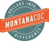 MONTANA CDC DOLLARS INTO DIFFERENCE