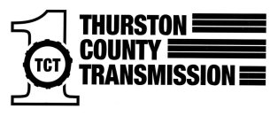 1 TCT THURSTON COUNTY TRANSMISSION