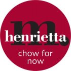 M.HENRIETTA CHOW FOR NOW
