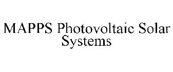 MAPPS PHOTOVOLTAIC SOLAR SYSTEMS
