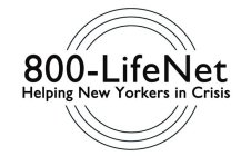 800-LIFENET HELPING NEW YORKERS IN CRISIS
