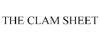 THE CLAM SHEET