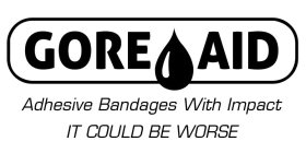 GORE AID ADHESIVE BANDAGES WITH IMPACT IT COULD BE WORSE
