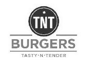 TNT BURGERS TASTY · N · TENDER