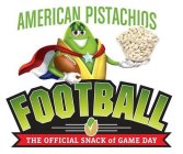 AMERICAN PISTACHIOS FOOTBALL THE OFFICIAL SNACK OF GAME DAY