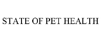 STATE OF PET HEALTH