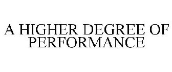 A HIGHER DEGREE OF PERFORMANCE