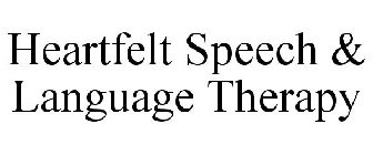 HEARTFELT SPEECH & LANGUAGE THERAPY