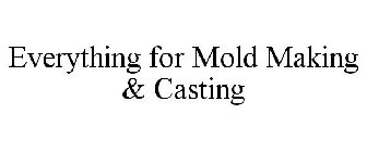 EVERYTHING FOR MOLD MAKING & CASTING