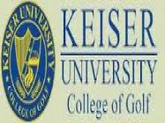 KEISER UNIVERSITY COLLEGE OF GOLF