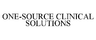 ONE-SOURCE CLINICAL SOLUTIONS