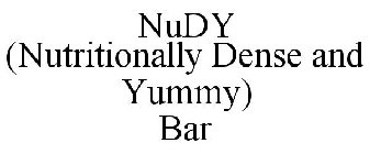 NUDY (NUTRITIONALLY DENSE & YUMMY) BAR