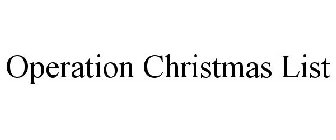 OPERATION CHRISTMAS LIST