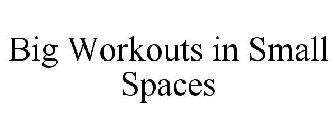 BIG WORKOUTS IN SMALL SPACES