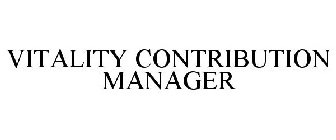 VITALITY CONTRIBUTION MANAGER