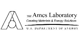 A THE AMES LABORATORY CREATING MATERIAL& ENERGY SOLUTIONS U.S. DEPARTMENT OF ENERGY