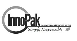 INNOPAK INNOVATION IT'S WHAT WE DO SIMPLY RESPONSIBLE