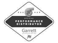 GARRETT OFFICIAL PERFORMANCE DISTRIBUTOR GARRETT ADVANCING MOTION