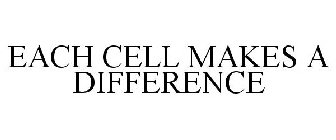 EACH CELL MAKES A DIFFERENCE