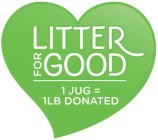 LITTER FOR GOOD | 1 JUG = 1LB DONATED