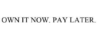 OWN IT NOW. PAY LATER.