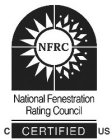 NFRC NATIONAL FENESTRATION RATING COUNCIL CERTIFIED C US