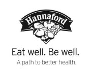 HANNAFORD EAT WELL. BE WELL. A PATH TO BETTER HEALTH.