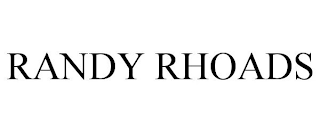 RANDY RHOADS