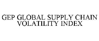 GEP GLOBAL SUPPLY CHAIN VOLATILITY INDEX