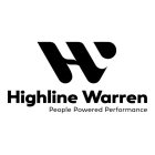 H HIGHLINE WARREN PEOPLE POWERED PERFORMANCE