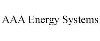 AAA ENERGY SYSTEMS
