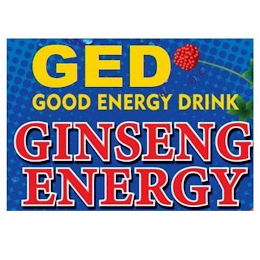 GED GOOD ENERGY DRINK GINSENG ENERGY