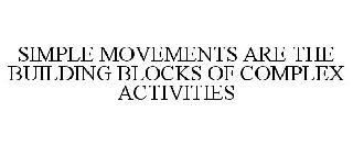 SIMPLE MOVEMENTS ARE THE BUILDING BLOCKS OF COMPLEX ACTIVITIES